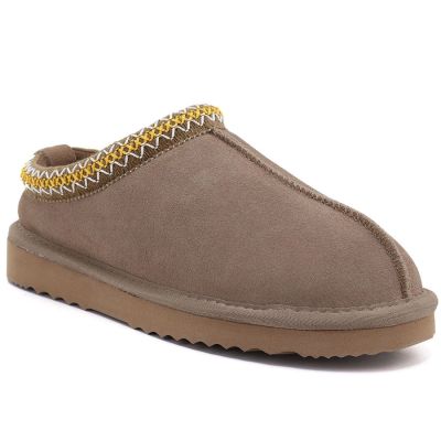 5. Beige leather insulated slides Vinceza 97970
