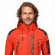 6. Geographical Norway Techno MEN 056 BS3 men's sports jacket with adjustable hood, waterproof, red (WU1060H/GN)
