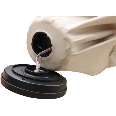 15. GARDEN UMBRELLA WITH LED LIGHTING 300 CM BEIGE