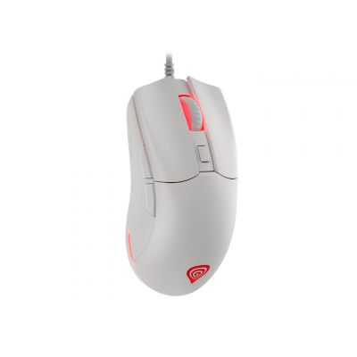 3. Genesis Krypton 750 Light 8000 DPI Gaming Mouse PAW3333 RGB White Gaming Mouse