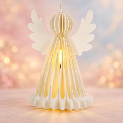 4. 38 CM DECORATIVE LED PAPER ANGEL