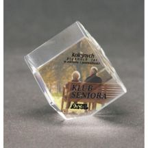 Glass trophy with LuxorJet color print and case