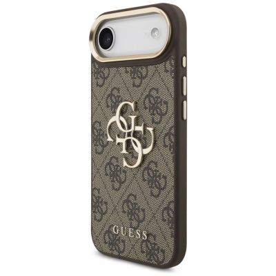 2. Guess 4G Big 4G Classic Logo Case for iPhone Air - Brown and Gold