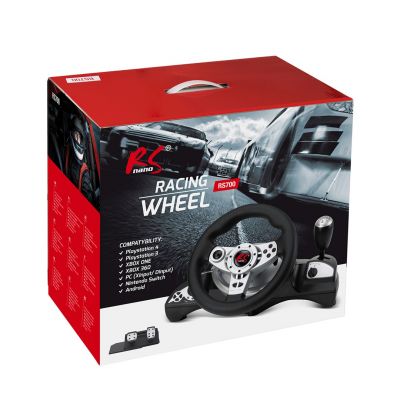 13. NANORS STEERING WHEEL PS4/PS3/XBOX ONE/XBOX360/PC(X-INPUT/D-INPUT)/SWTICH/ANDROID 8IN RS700