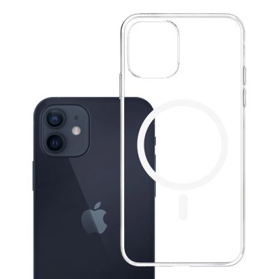 6. 3mk Clear MagCase for Apple iPhone 12/12 Pro - transparent