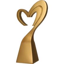 Cast figurine - heart