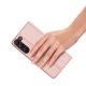7. Dux Ducis Skin Pro case for Samsung Galaxy S23+ flip cover card wallet stand pink
