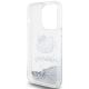 7. Hello Kitty Liquid Glitter Charms Kitty Head case for iPhone 14 Pro Max - silver