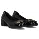 5. Black patent leather pumps on a block heel Filippo DP6960