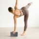 9. BLOCK CUBE FOR EXERCISES YOGA PILATES FITNESS GREY ENERO FIT