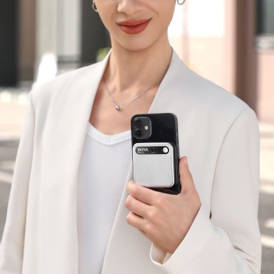 17. BOYA Notra Voice Recorder with AI Transcription - Silver