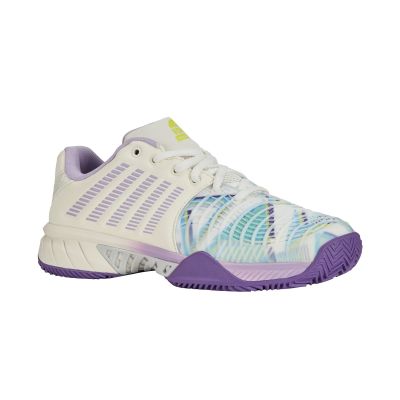 5. K-Swiss Express Light 3 Padel Women's Sneakers White/Purple (98900-182-M)