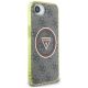 9. Guess IML Metal Glitter 4G Circle Triangle MagSafe case for iPhone 16e - brown