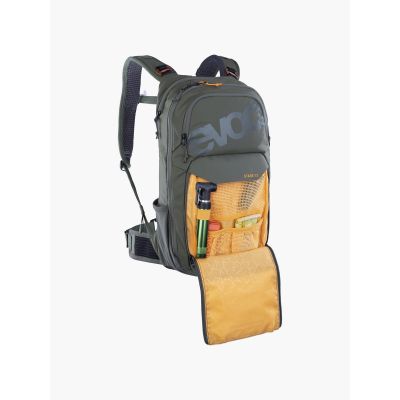 4. EVOC Stage 12 dark olive cycling backpack