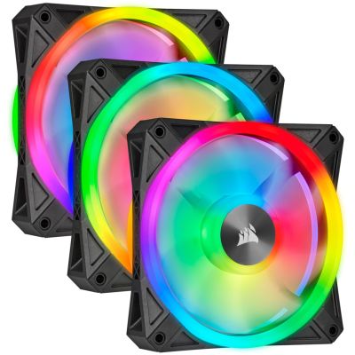13. Corsair | QL Series Dual 140mm PWM Fan Kit with CORE Lighting Node | QL140 RGB Lighting | Case Fan