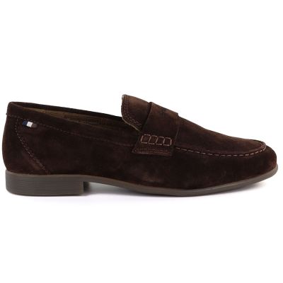 2. Men's suede moccasins soft chocolate Bugatti 311-AW660-1400-6100