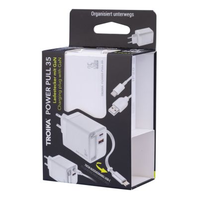 5. TROIKA CHA35 Smartphone, Tablet White Alternating Current Fast Charging Internal