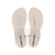 Ipanema Sandal Class women's beige flip-flop sandals with rhinestones