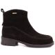 2. Women's leather ankle boots with stitching, chocolate Big Star