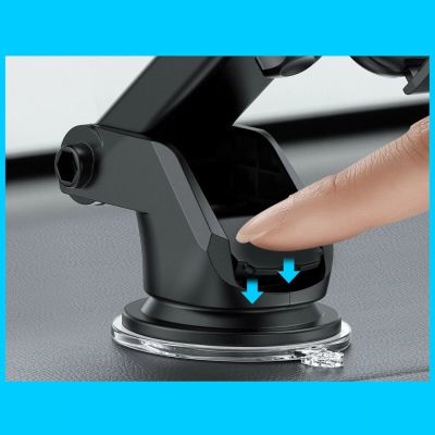 6. Joyroom car phone holder with telescopic extendable arm for dashboard and windshield black (JR-ZS259)