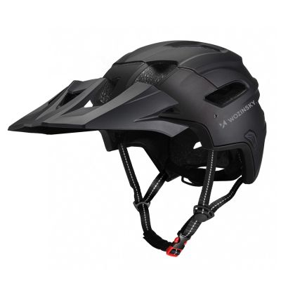 4. Wozinsky full-face bicycle helmet with removable visor, lightweight, L - black