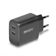 Lindy 73438 Mobile Device Charger Universal Black AC Fast Charging Internal