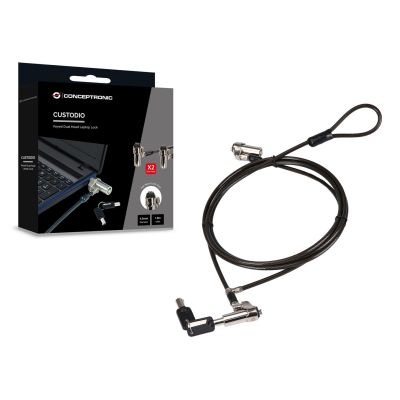 4. Conceptronic CUSTODIO02BNTM Cable Clamp Black 1.8 m