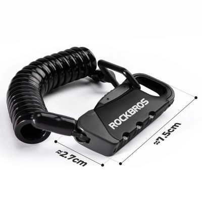 9. Rockbros RBK6N Combination Bike Lock - Green