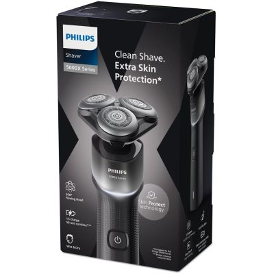 7. Philips X5004/00 Rotary Shaver Trimmer Black, Silver