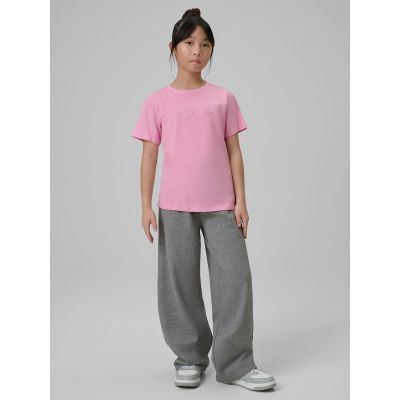 3. Girls' regular printed T-shirt 4F 4FJRSS26TTSHF3455-56S