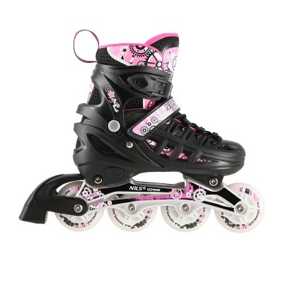 3. NH10905 4in1 PINK LED SIZE S(31-34) ROLLER SKATES WITH DIMENSIONAL HOCKEY BLADE NILS EXTREME