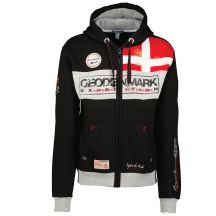 Geographical Norway Flyer Danemark DB MEN 100 men's zip-up sweatshirt black (WU8426H/GNO/Black)