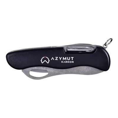 4. AZYMUT Karkon pocket knife - 9 tools + holster, 113 mm black (HK20018)
