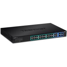 TRENDnet 28-Port Managed Gbit PoE+ 370W WebSmart 19" Switch