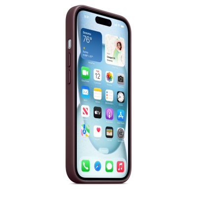 Case with MagSafe Apple iPhone 15 Feingewebe Case Mullberry