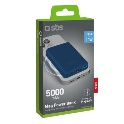 2. Powerbank SBS TEBB5000MAG1CB 5000 mAh compatible with MagSafe - blue