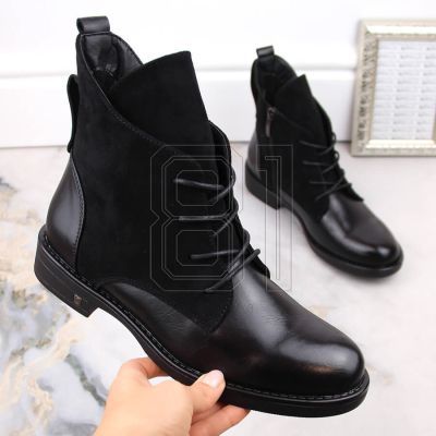 8. Insulated flat ankle boots Potocki W WOL88C black