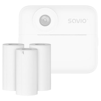 5. SAVIO THERMAL ROLLS FOR CAMERA SELF-ADHESIVE PA-19 3-PACK