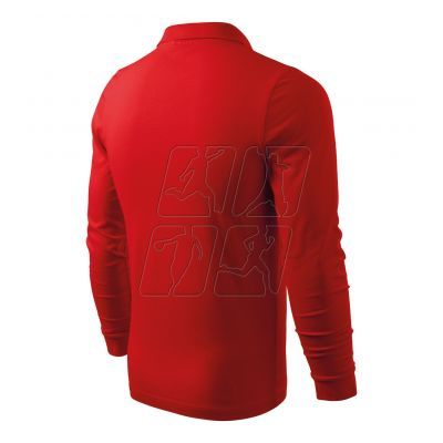 3. Polo shirt Malfini Single J. LS M MLI-21107 red