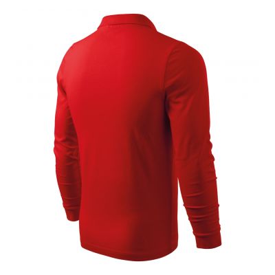 3. Malfini Single J. LS M MLI-21107 red polo shirt