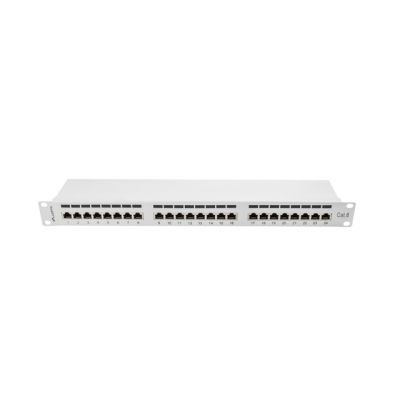 3. Patch panel Lanberg PPS6-1024-S (1U; cat. 6; 24xRJ-45)