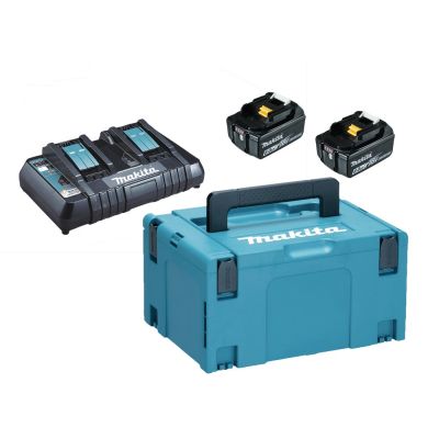 Power supply kit 18V 2x6.0Ah (BL1860Bx2+DC18RD) MAKPAC MAKITA