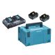 Power supply kit 18V 2x6.0Ah (BL1860Bx2+DC18RD) MAKPAC MAKITA