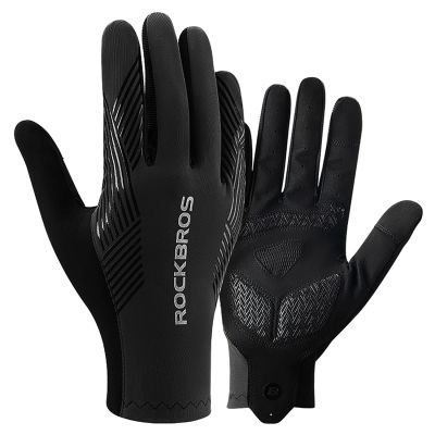 Rockbros cycling gloves spring/summer/autumn, full, size: XL - black