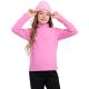 8. Fleece sweatshirt for girls 4F F060 fuchsia 4FJWAW25UFLEF060 55S