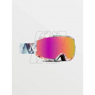 4. Volcom MIGRATIONS NEBULA/PINK CHROME snowboard goggles (VG0022112)