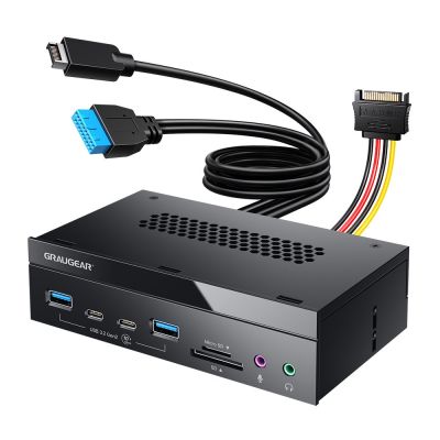 2. GRAUGEAR 4-Fach Front Panel + USB, SD, Micro Card Reader