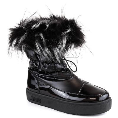 Platform snow boots with fur Big Star W INT1924A black