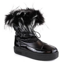 Platform snow boots with fur Big Star W INT1924A black
