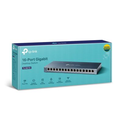 4. Switch TP-LINK TL-SG116 (16x 10/100/1000Mbps)